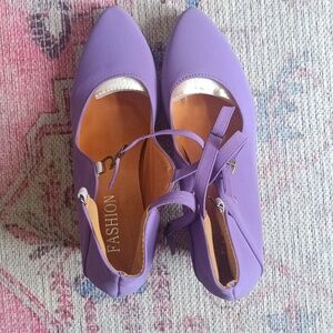 Women's Pointed, Closed Toe High Heels, Double Strap Buckle